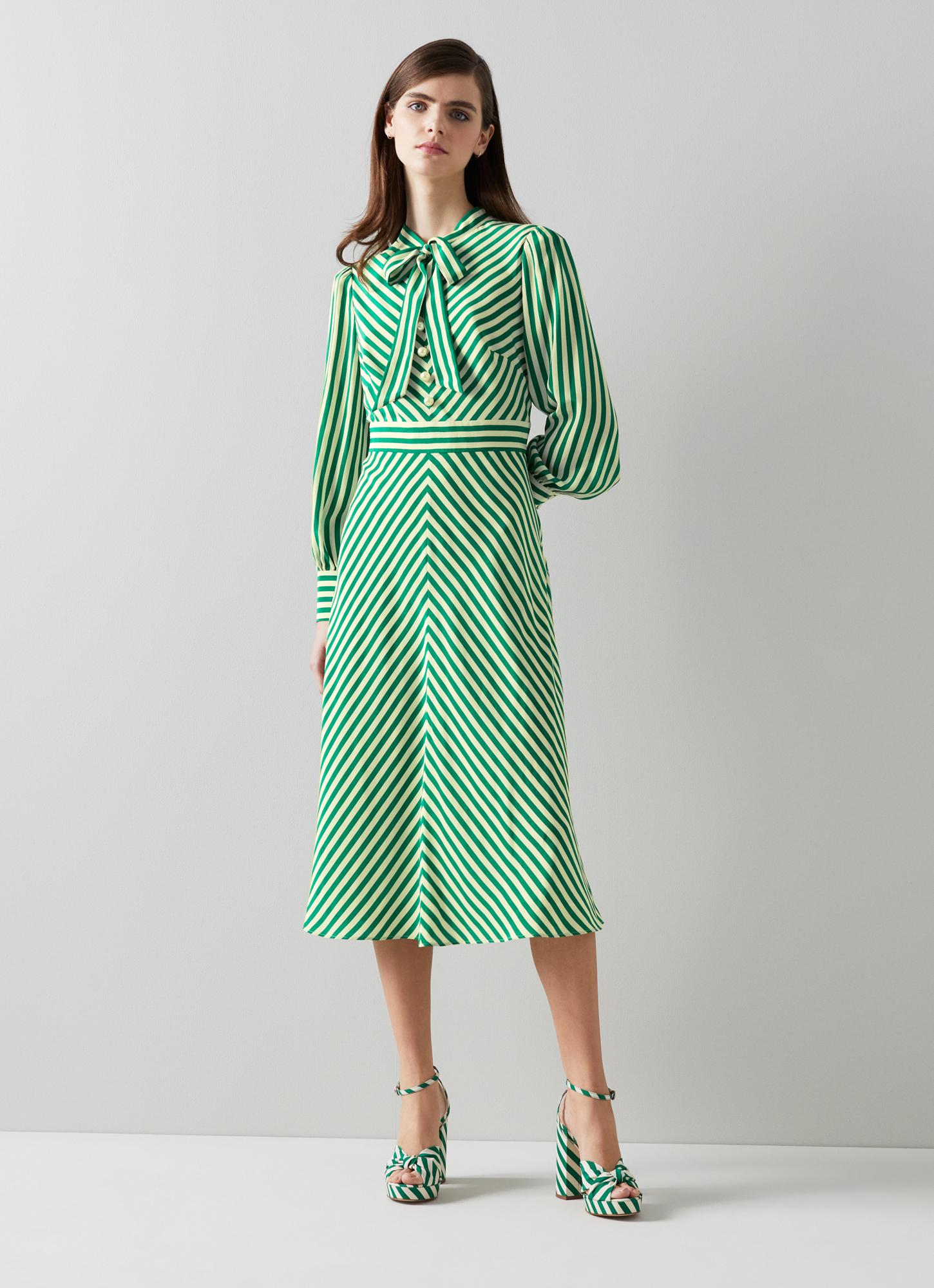 lk bennett striped dress