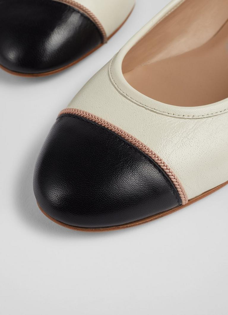 Black and cheap cream pumps