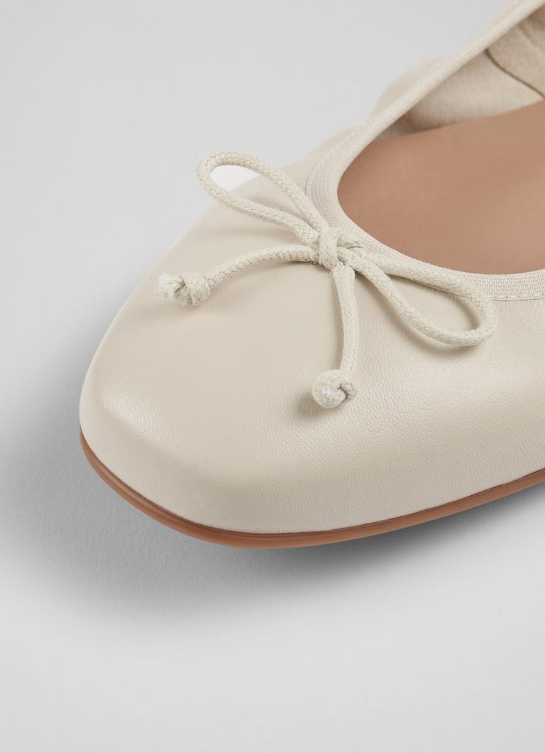 Trilly Cream Leather Ballet Pumps View All Shoes Collections L.K.Bennett London