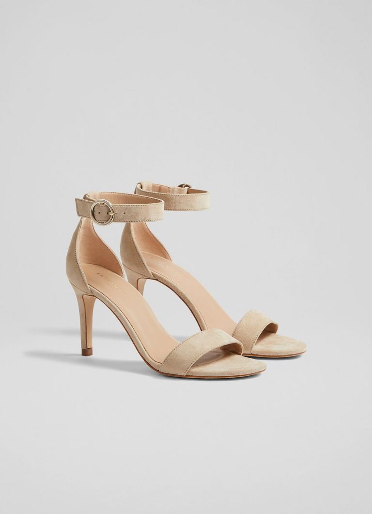 英国発【LKBennett】Ivy スウェード ヒールサンダル Ivy Beige Suede Heeled Sandals | View All | Shoes