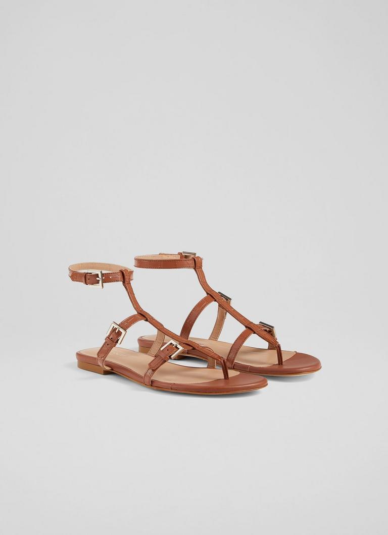 Croc sales gladiator sandals
