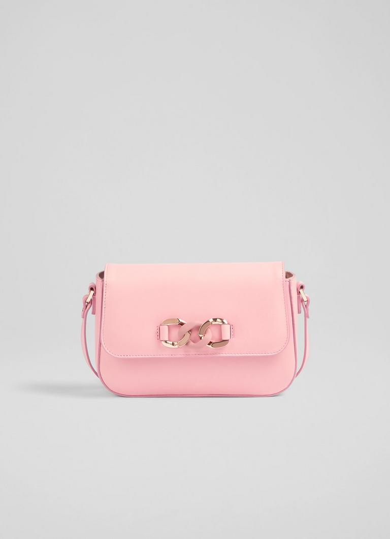 Addison Pink Leather Shoulder Bag