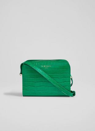 Marie Green Croc-Effect Leather Crossbody Bag
