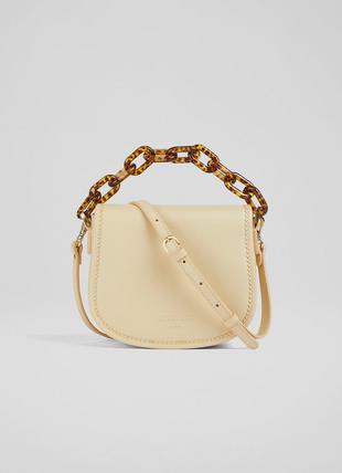 Mini Molly Cream Leather Shoulder Bag