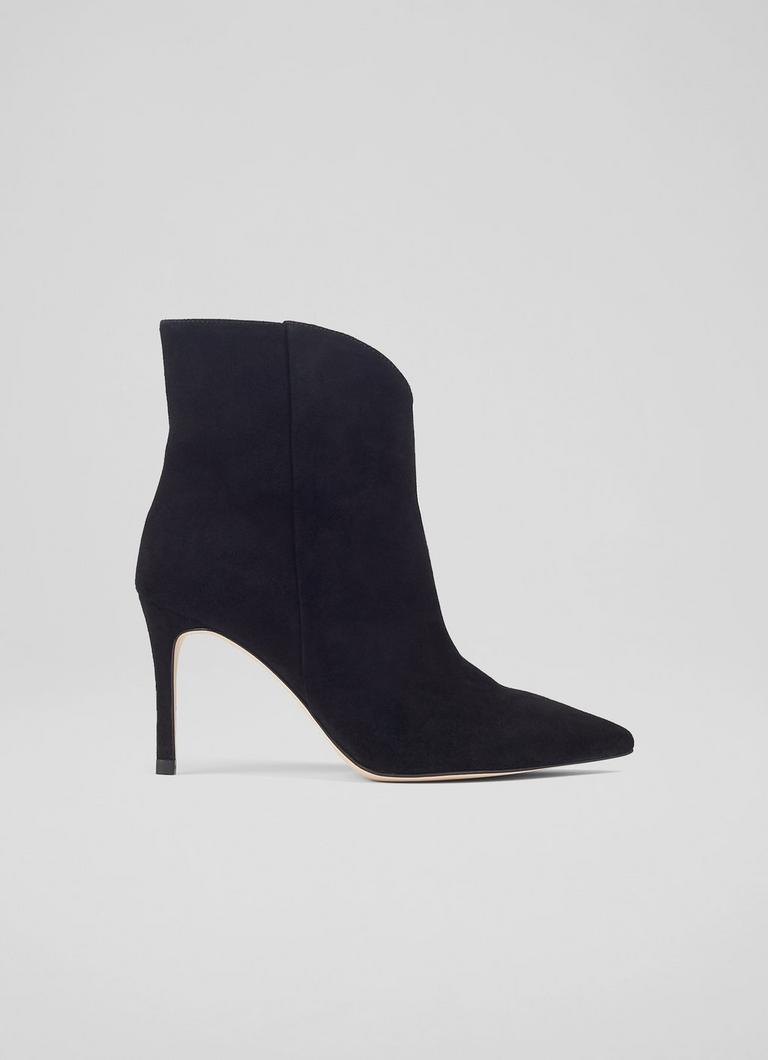 Black suede ankle boots sale best sale