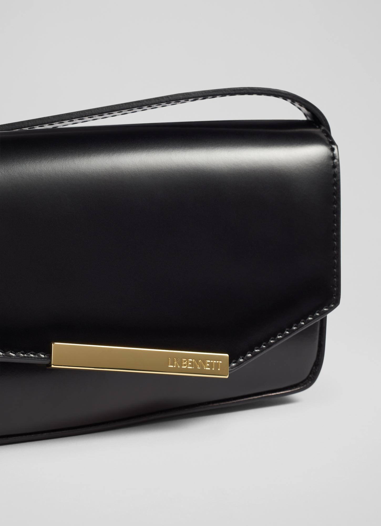 Adelaide Black Leather Shoulder Bag Sale Collections