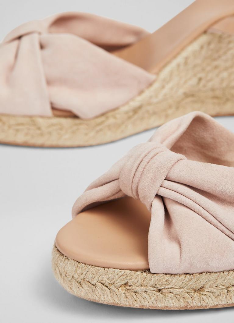 Angela Pink Suede Espadrille Sandals Sale Collections