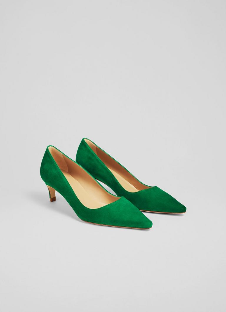 Green kitten heel shoes uk outlet