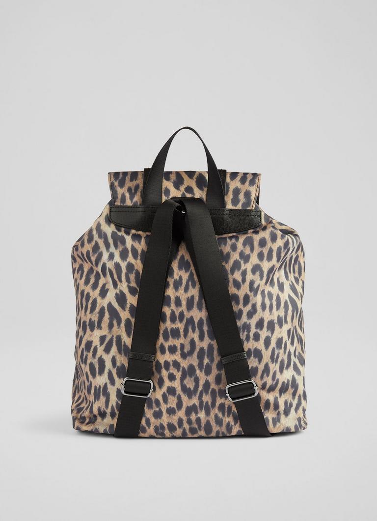 Leopard nylon best sale backpack