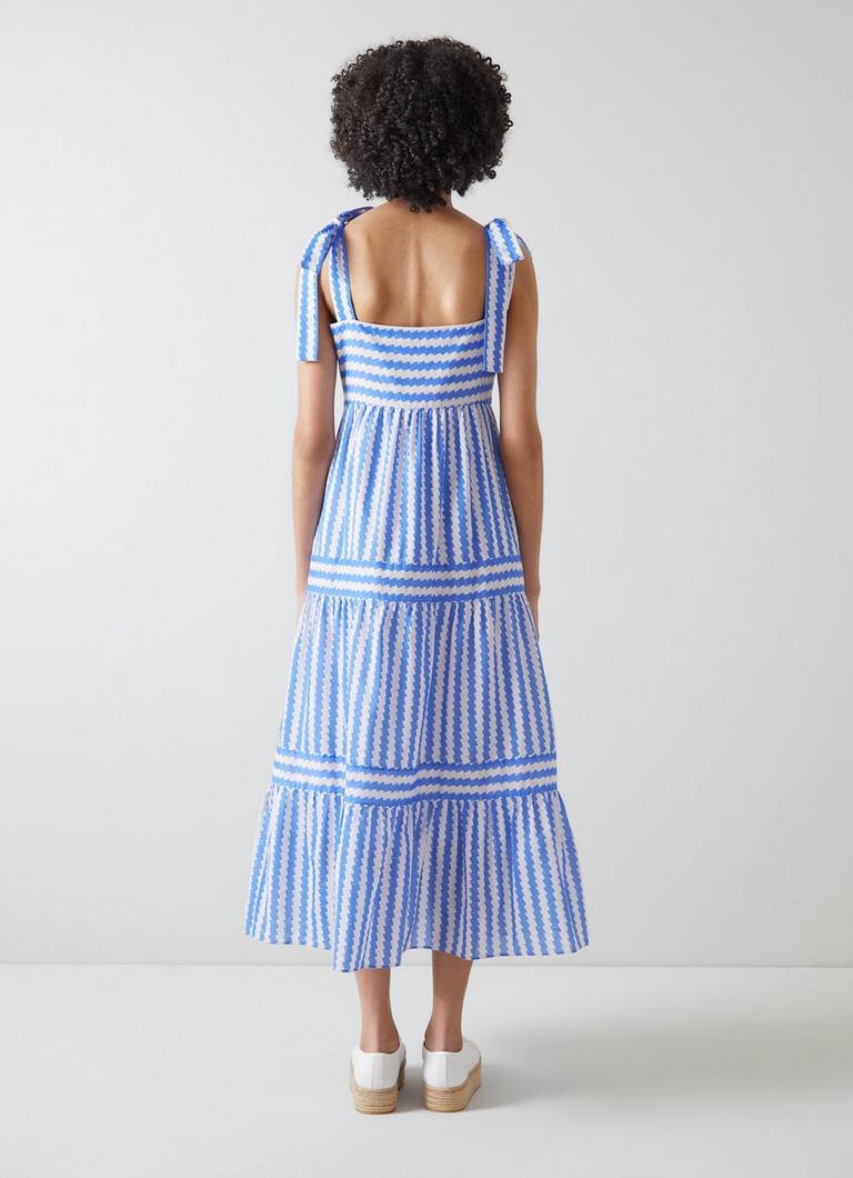 Lk bennett top lou blue dress