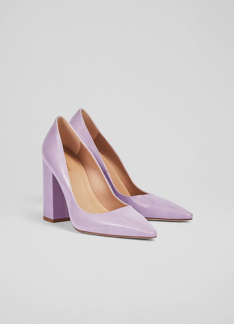 June Lilac Patent Leather Blunt Toe Courts Sale Collections