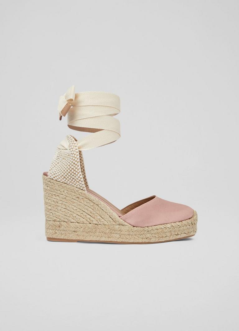 Blush espadrille wedges discount