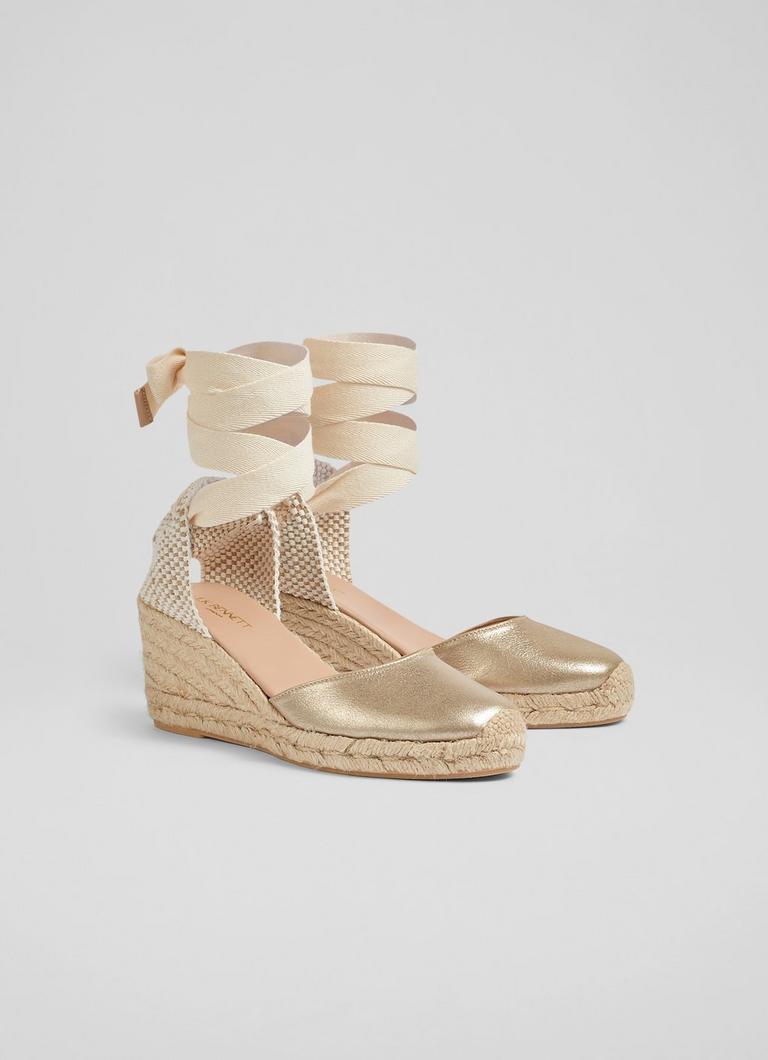 Metallic espadrilles hot sale