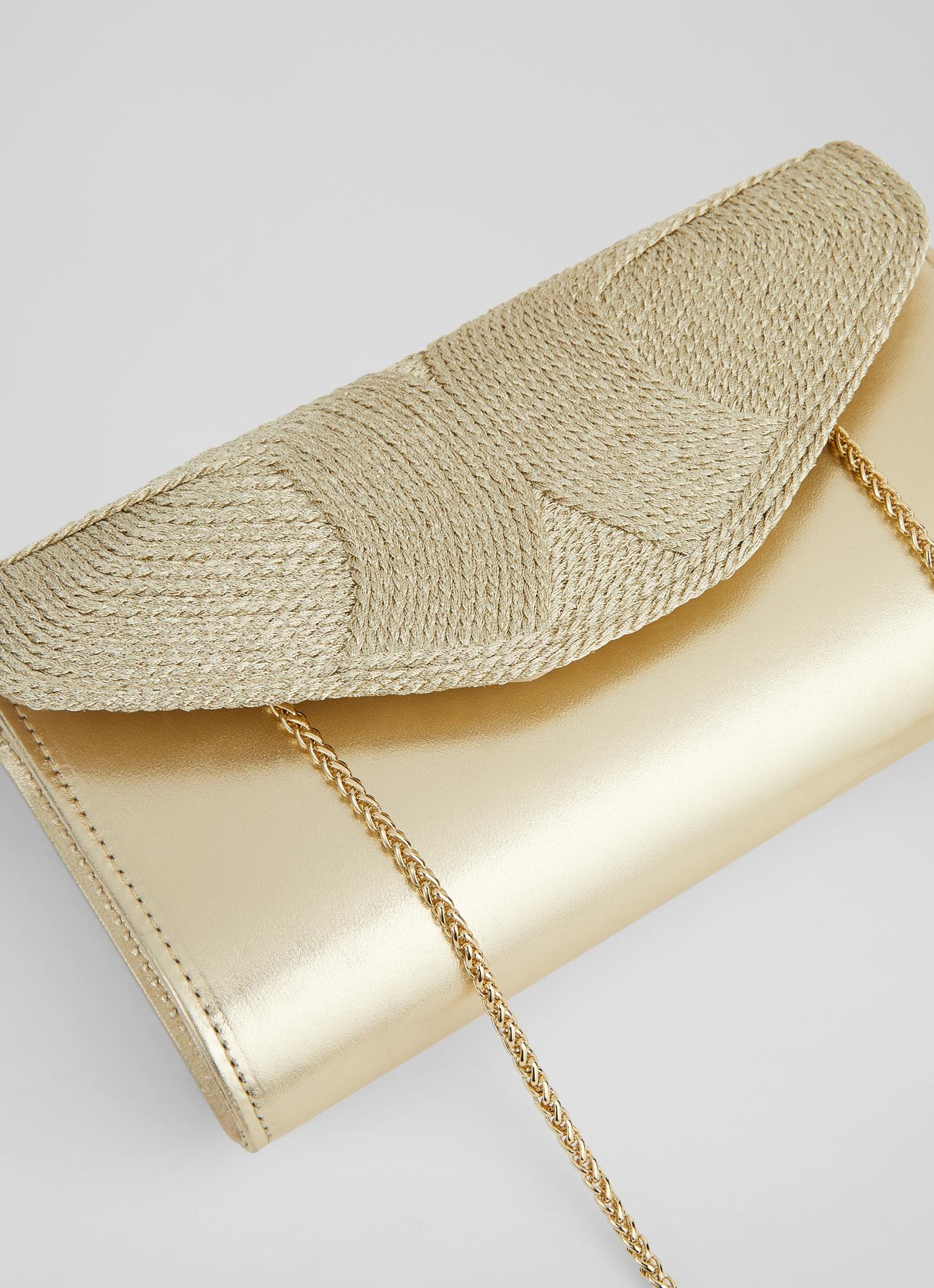Lk bennett gold clutch bag deals