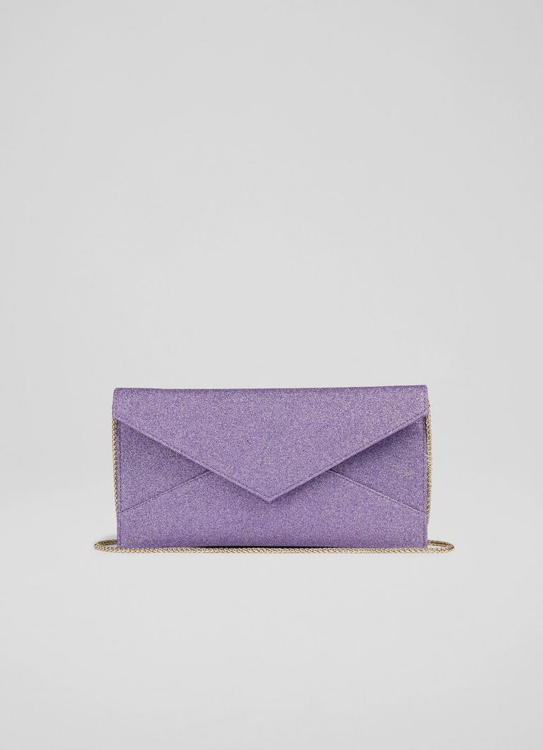 Lilac clutch bag and shoes hotsell