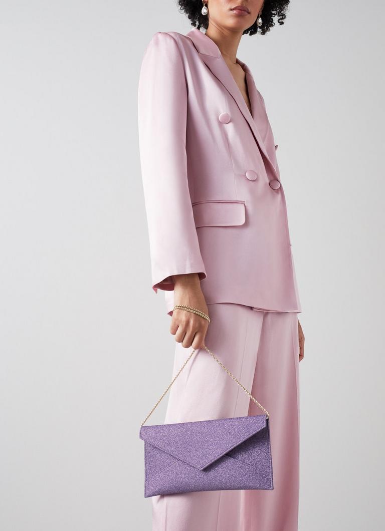 Lavender clutch deals bag