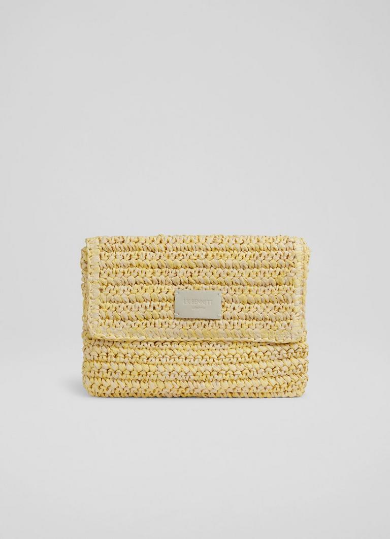 Raffia 2025 clutch bag