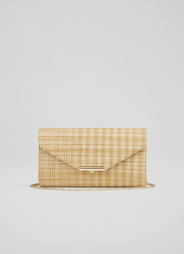 Lucy Natural Raffia Clutch Bag Sale Collections L.K.Bennett