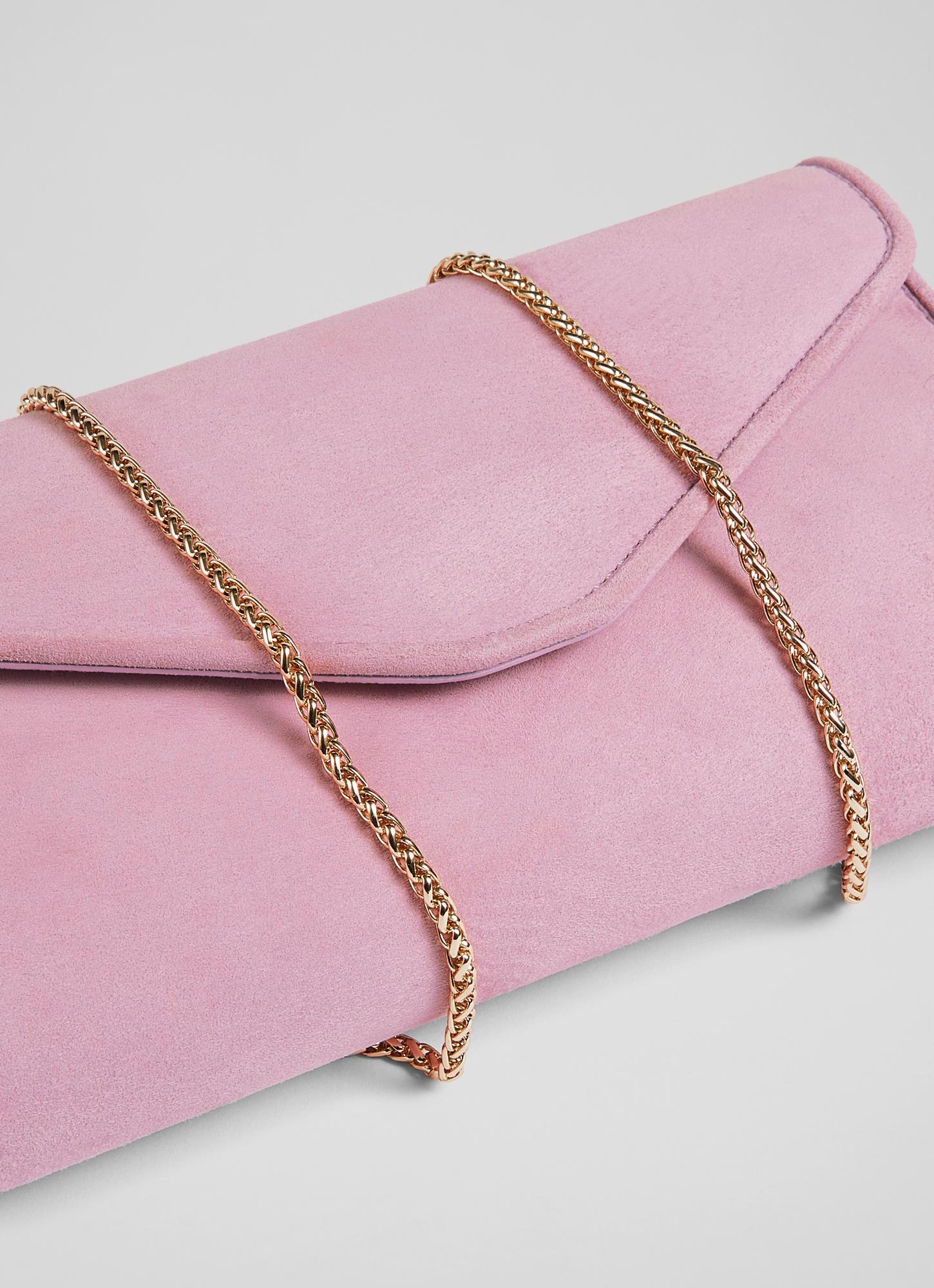 バッグ ecrin suede coin bag pink 24C Mini Pink Metallic Mirror