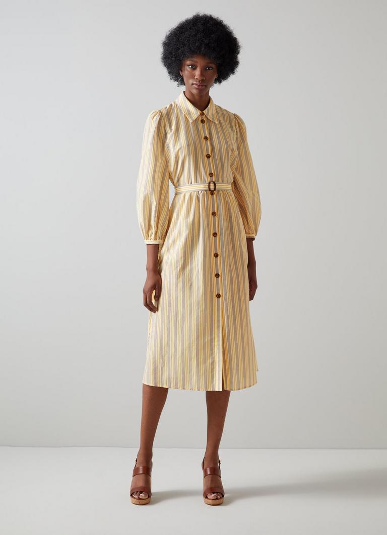 Cream silk shirt dress sales