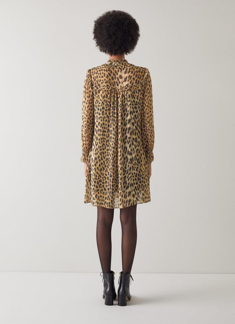 Lk bennett top leopard dress