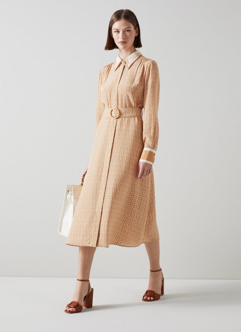 Beige shirt dress hot sale uk