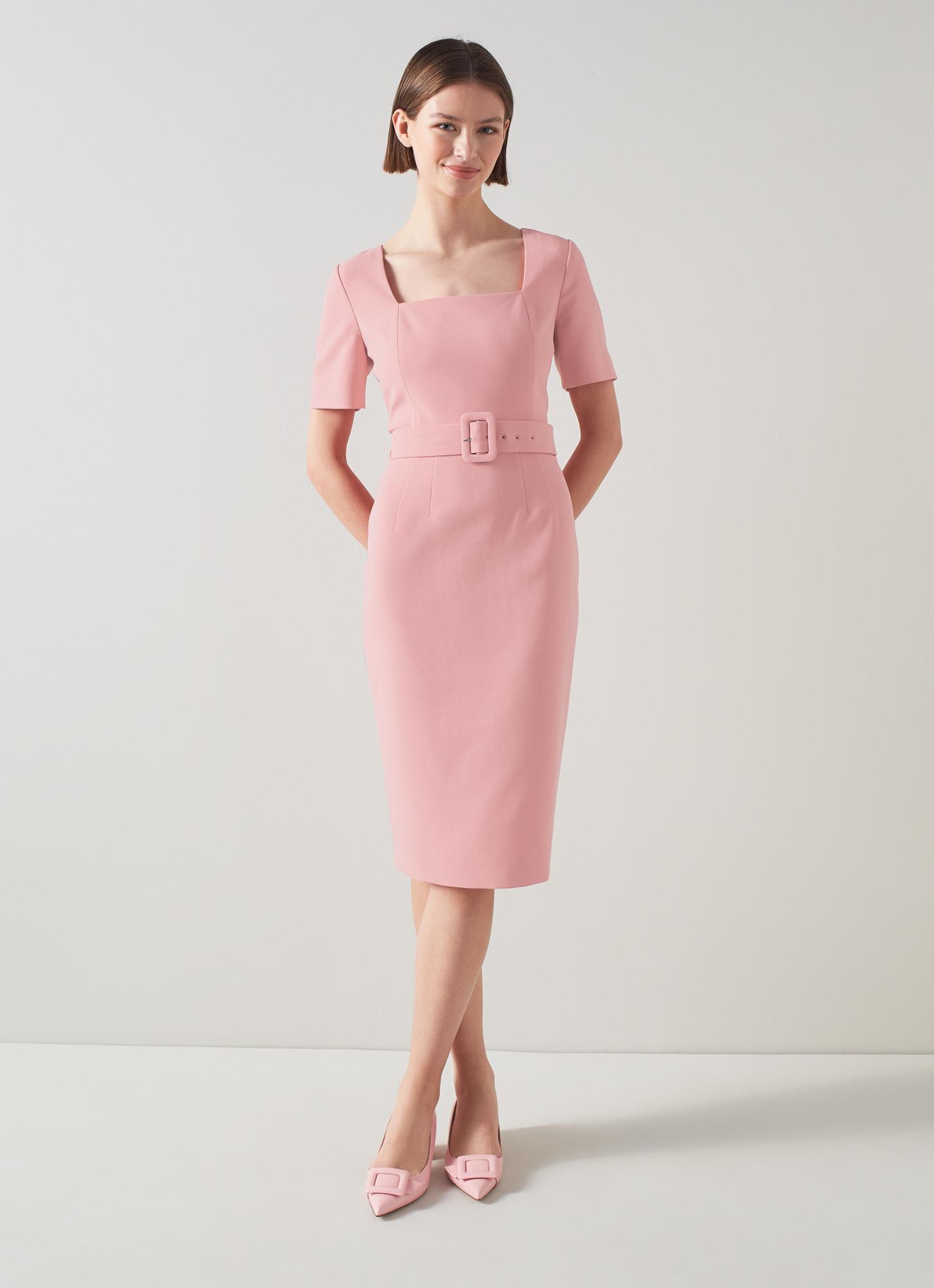 knee length dresses for ladies Sunny Days Shift Dress in Light Pink main image 1