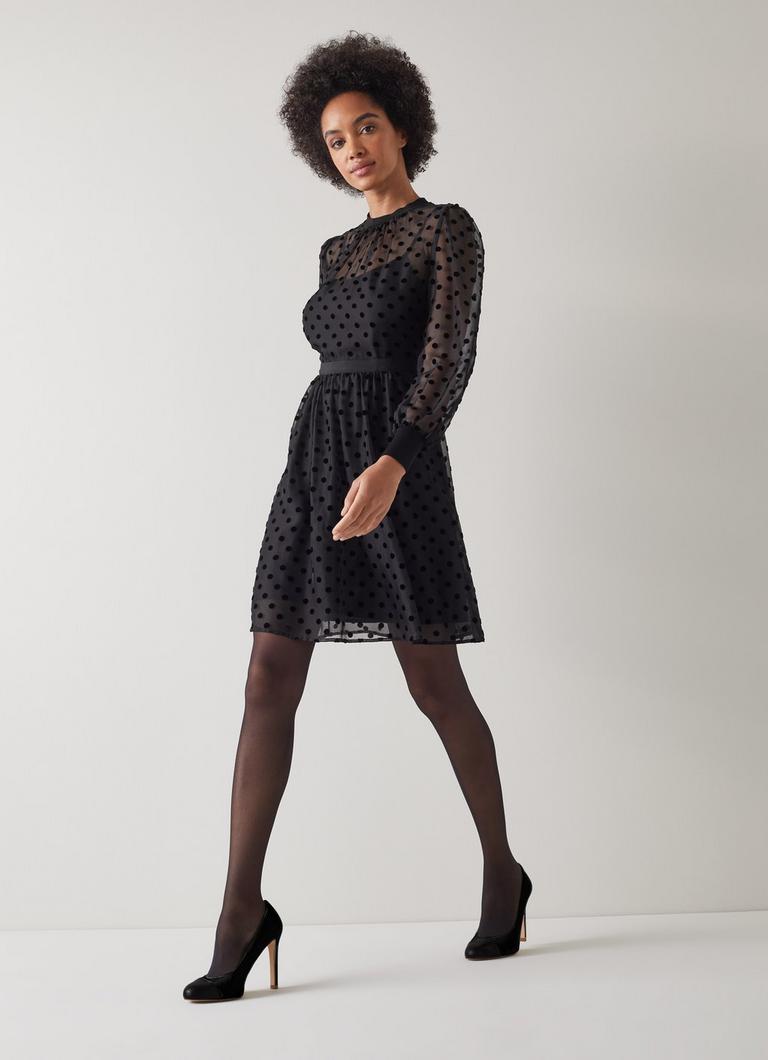 Lk bennett velvet dress hot sale