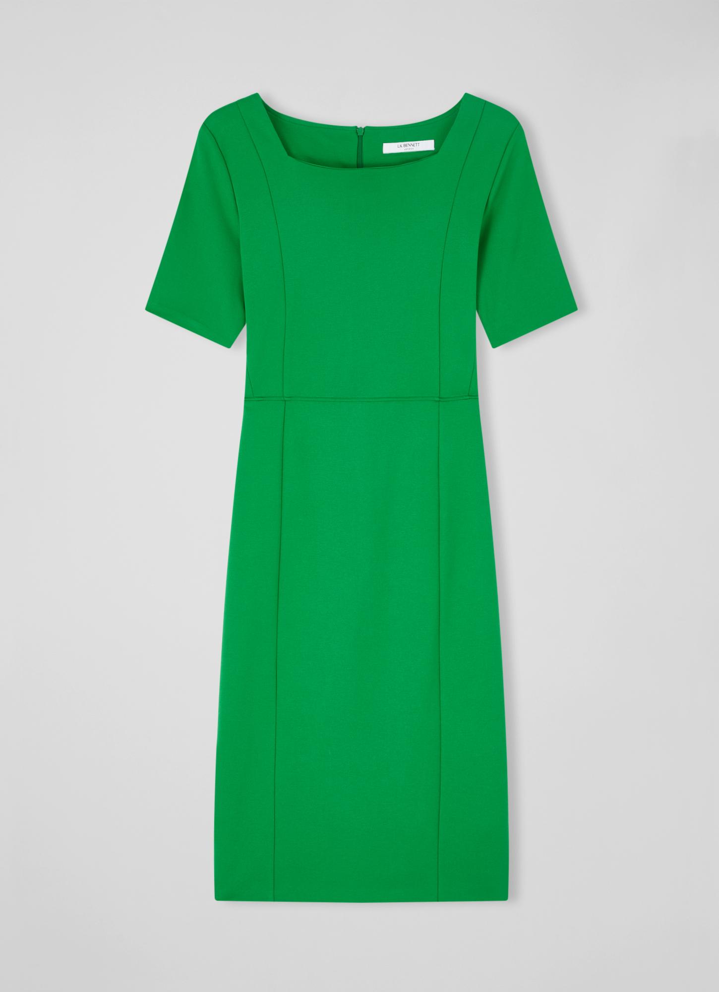 Sienna Green Blend Shift Dress with LENZING™ ECOVERO™ viscose