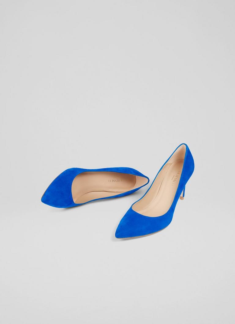 Lk bennett blue suede best sale shoes