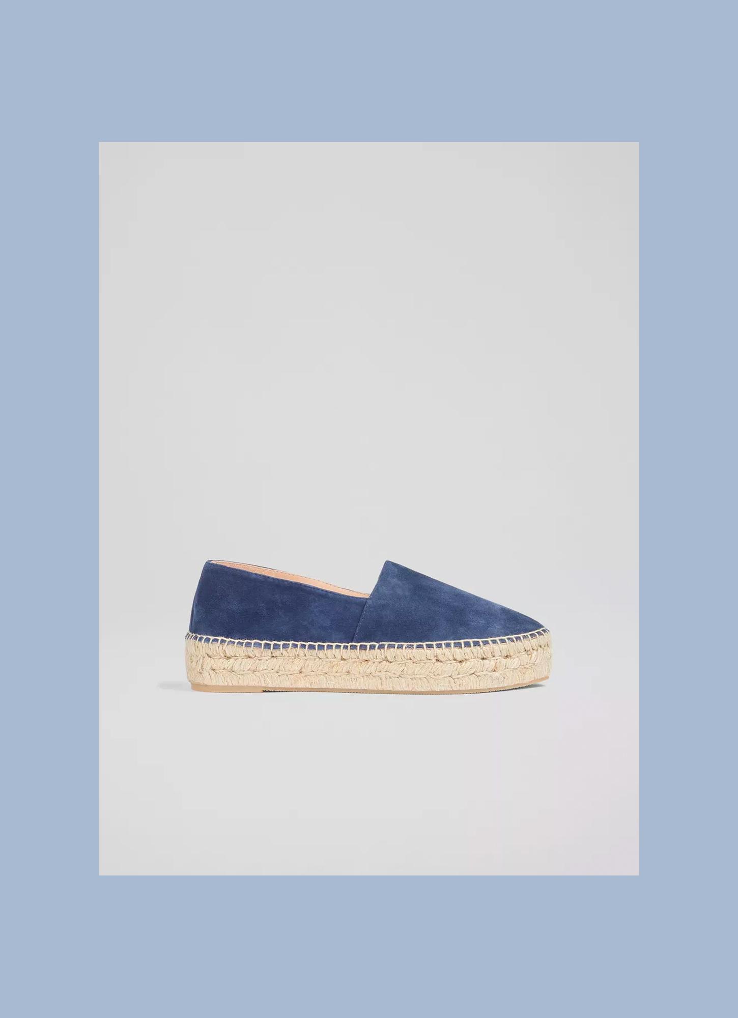 Navy Suede Navy Blue Flat Espadrilles Taylor Navy Suede Flatform