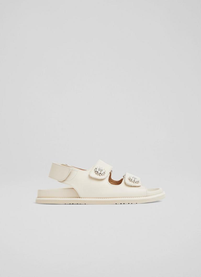 Cream flat 2025 sandals uk