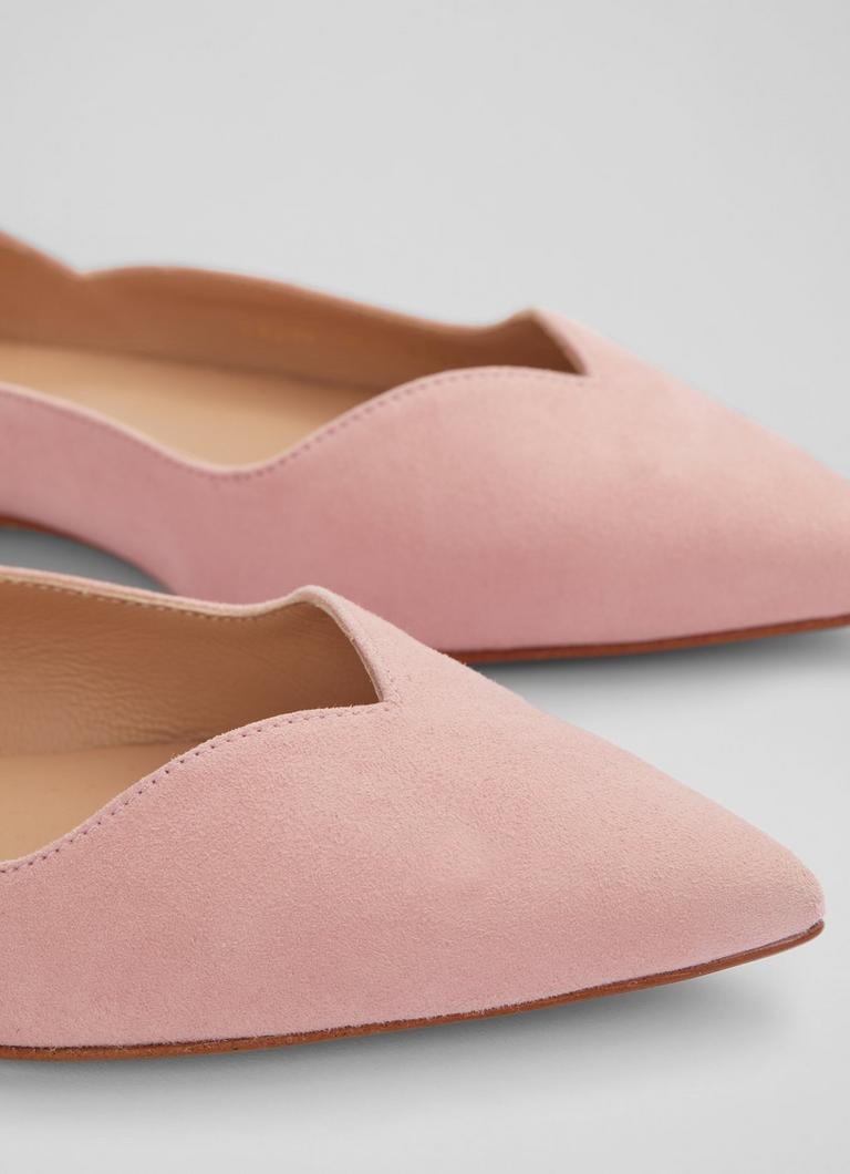 Lk bennett pink suede 2025 shoes