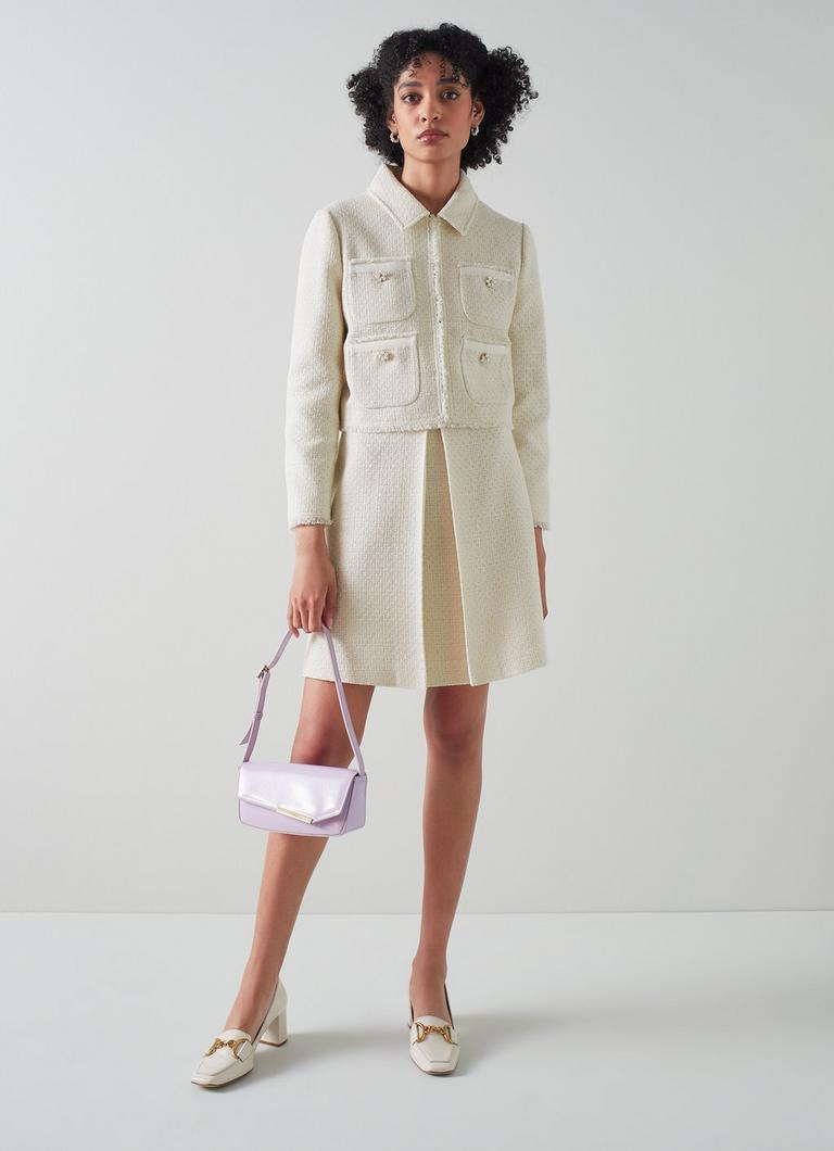 Lk bennett top white jacket