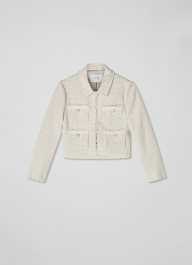 Lk bennett cream jacket clearance