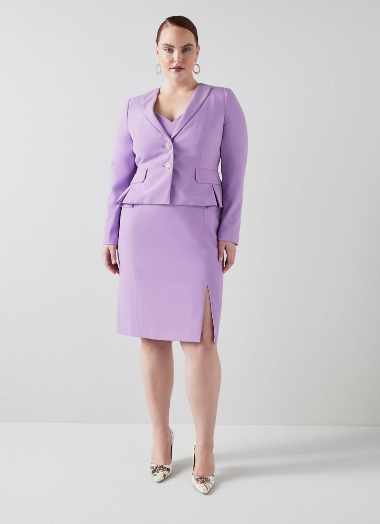 Adele Lilac Recycled Crepe Jacket | Sale | Collections | L.K. 
