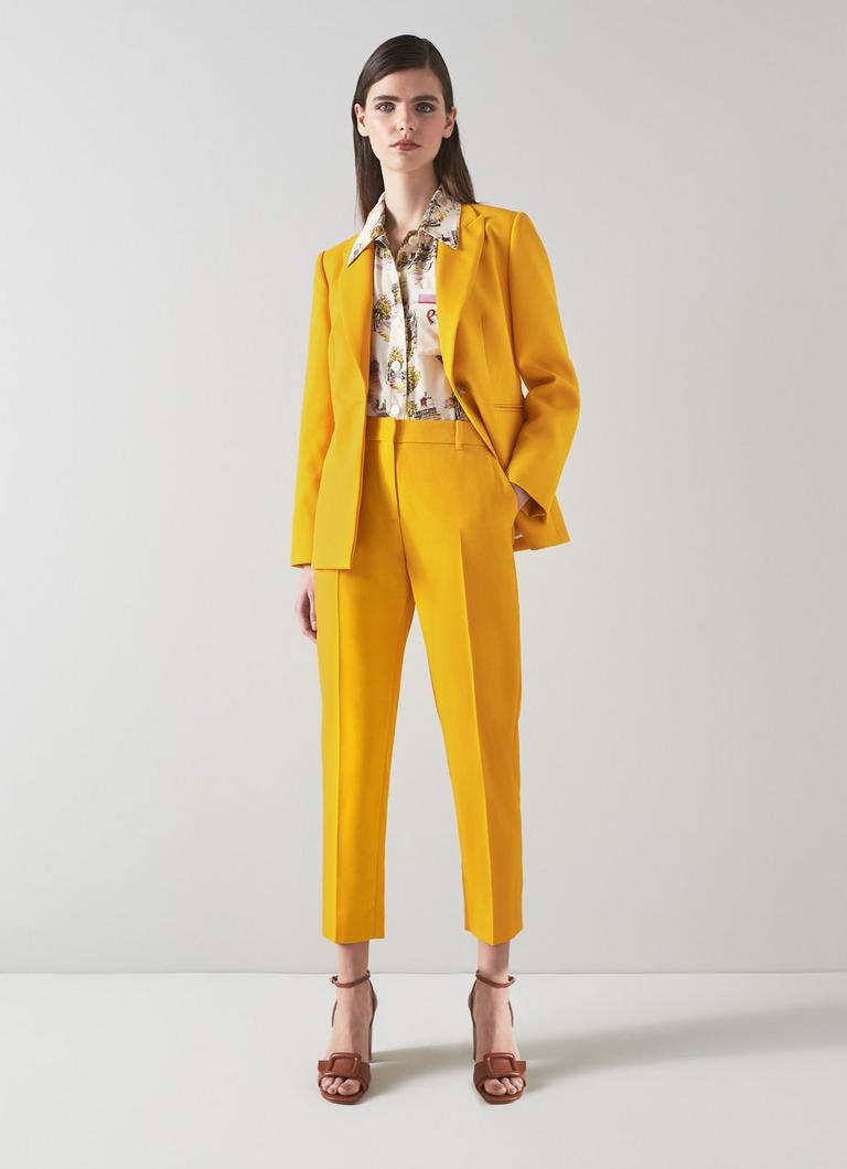 Mya Yellow Tailored Jacket Sale Collections L.K.Bennett London