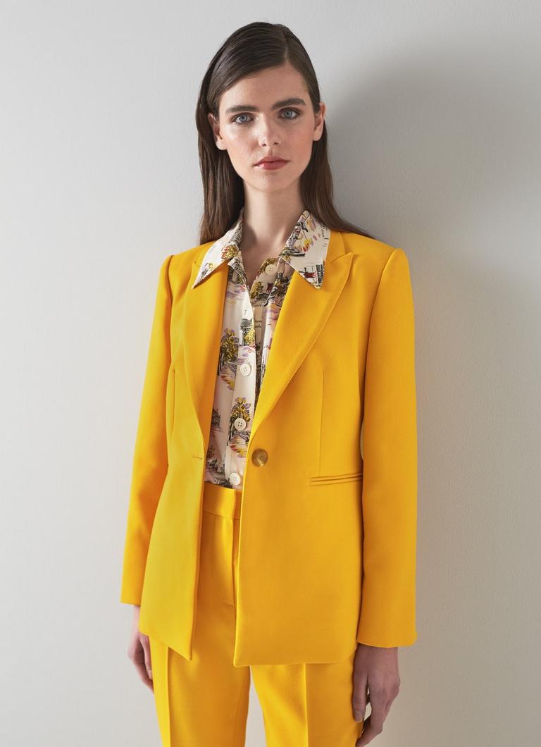Mya Yellow Tailored Jacket Sale Collections L.K.Bennett London