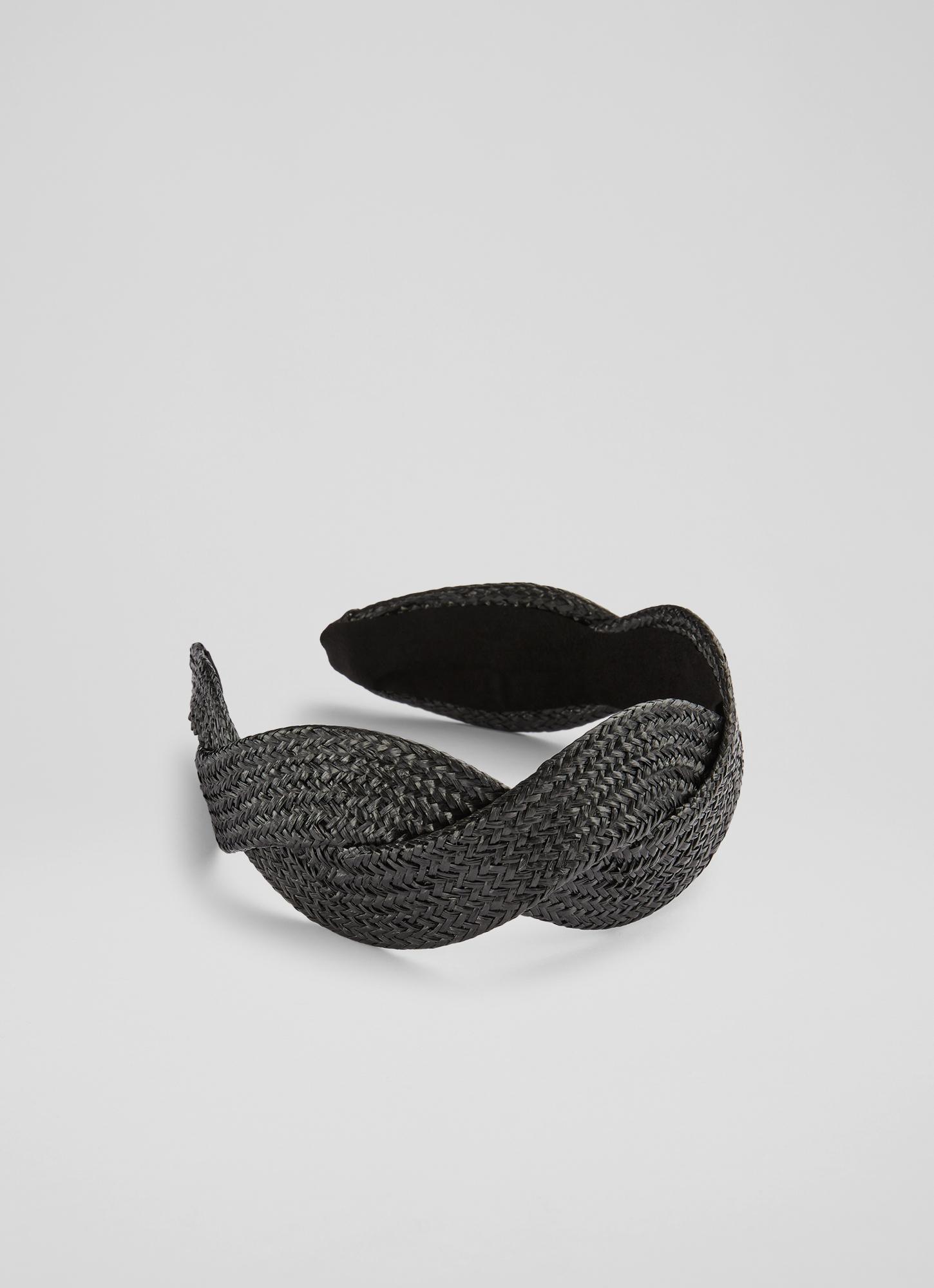 Vuitton BNIB Black Raffia Headband