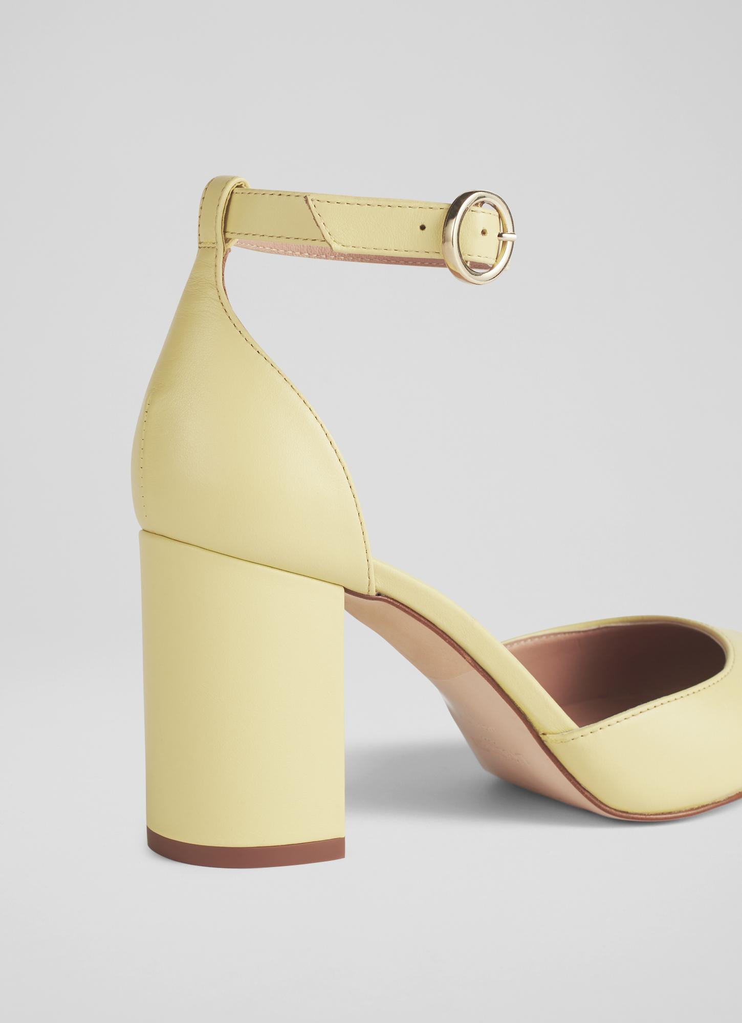 Block Heels Yellow Heels Size 12 Yellow Strappy Block Heel Sandals