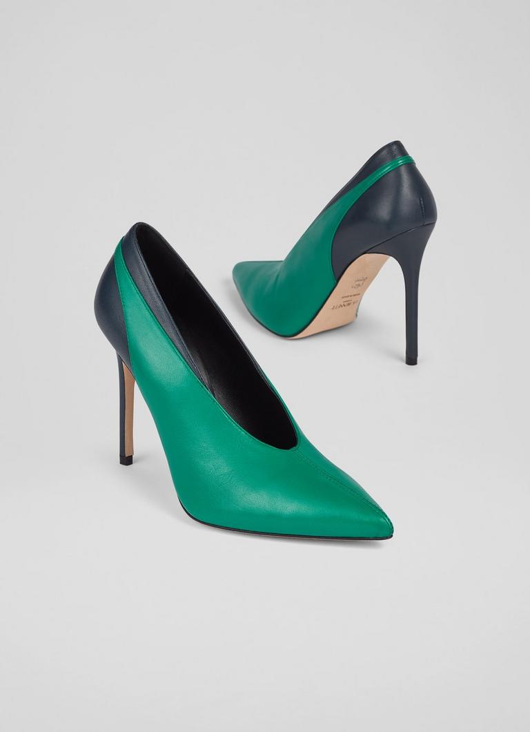 Navy online green shoes