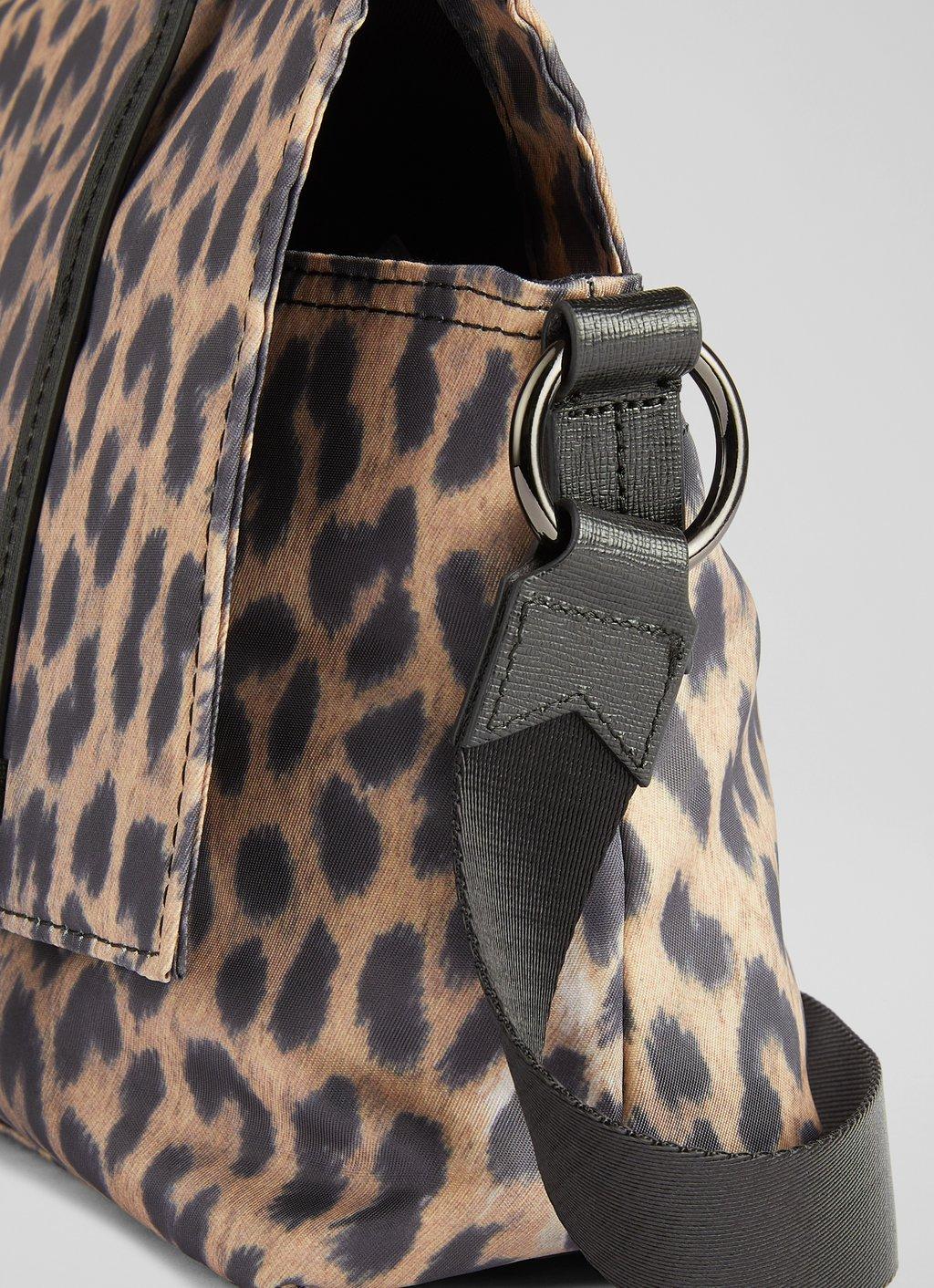 Jeanne Leopard-Print Shoulder Bag, N°21