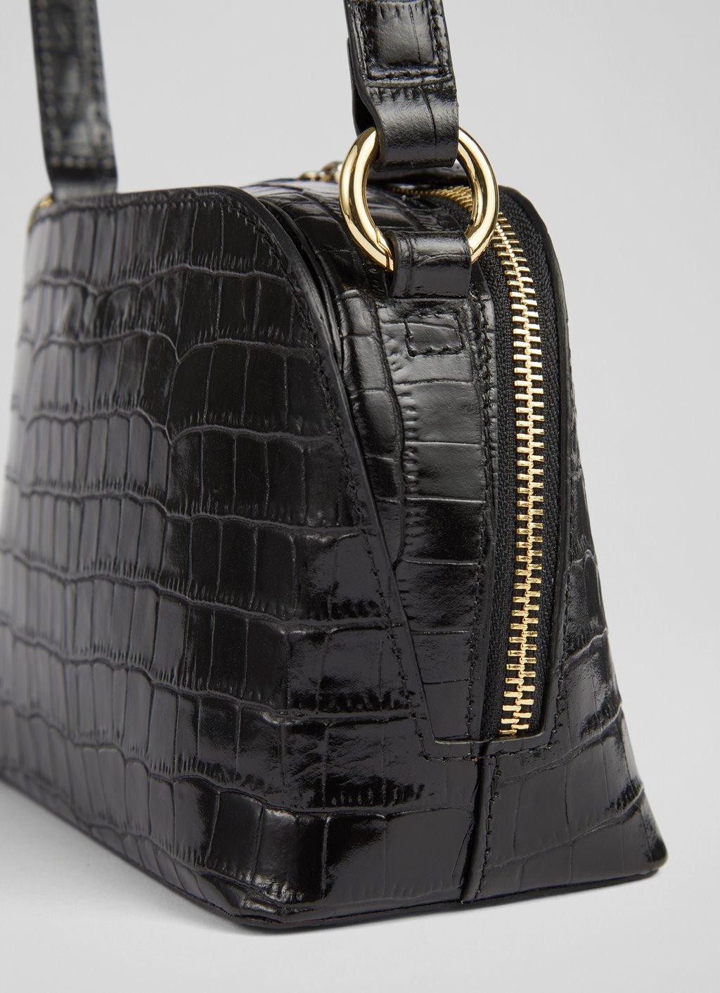 Womens Cool Faux Patent Leather Cross-Body Shoulder Bag Handbag Medium Size