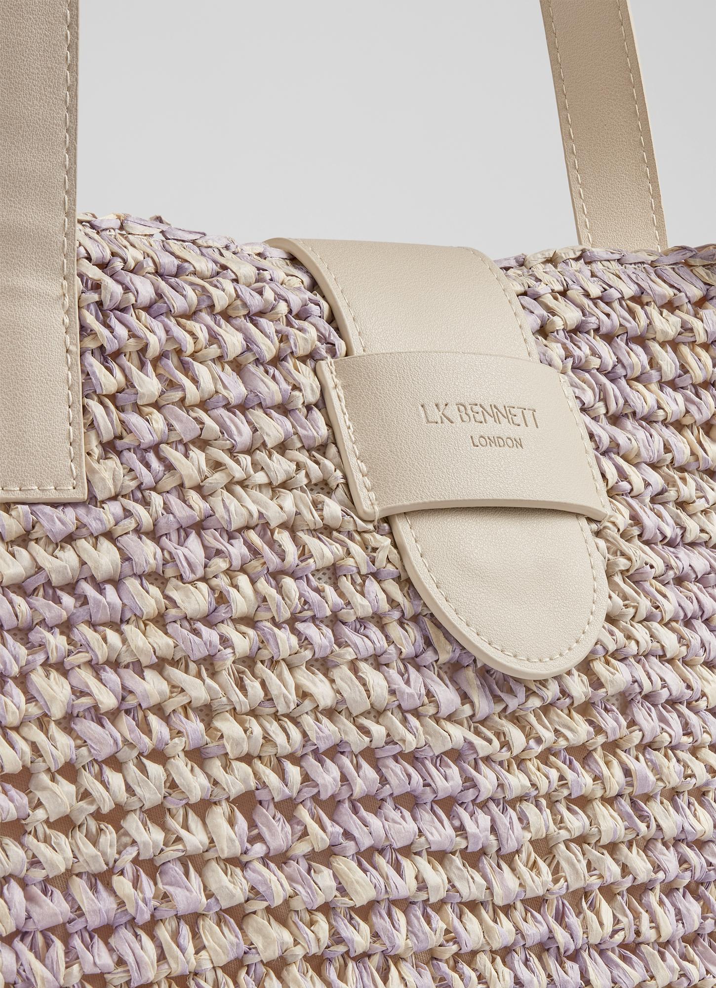 Tara Purple Raffia Bag | Sale | Collections | L.K.Bennett, London