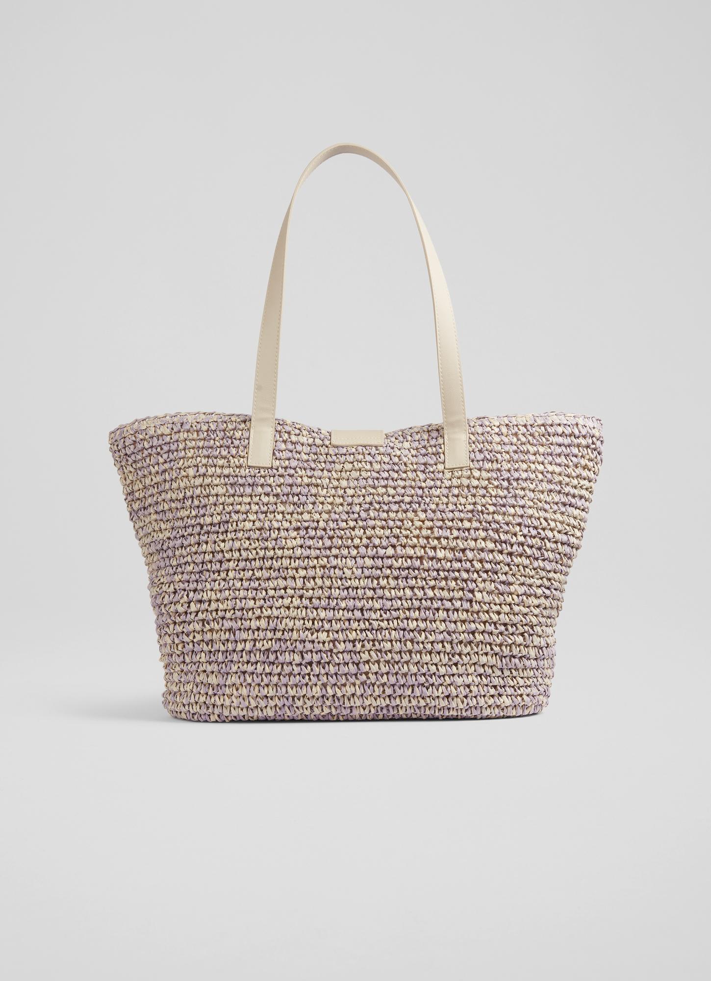 Tara Purple Raffia Bag | Sale | Collections | L.K.Bennett, London
