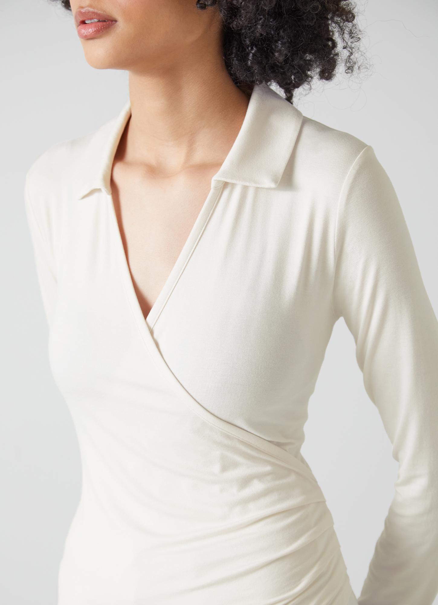 Haut Croisé En Soie Alexis Lina - Taille S - Couleur Ivoire Crème - Neuf Avec étiquettes (NWT)