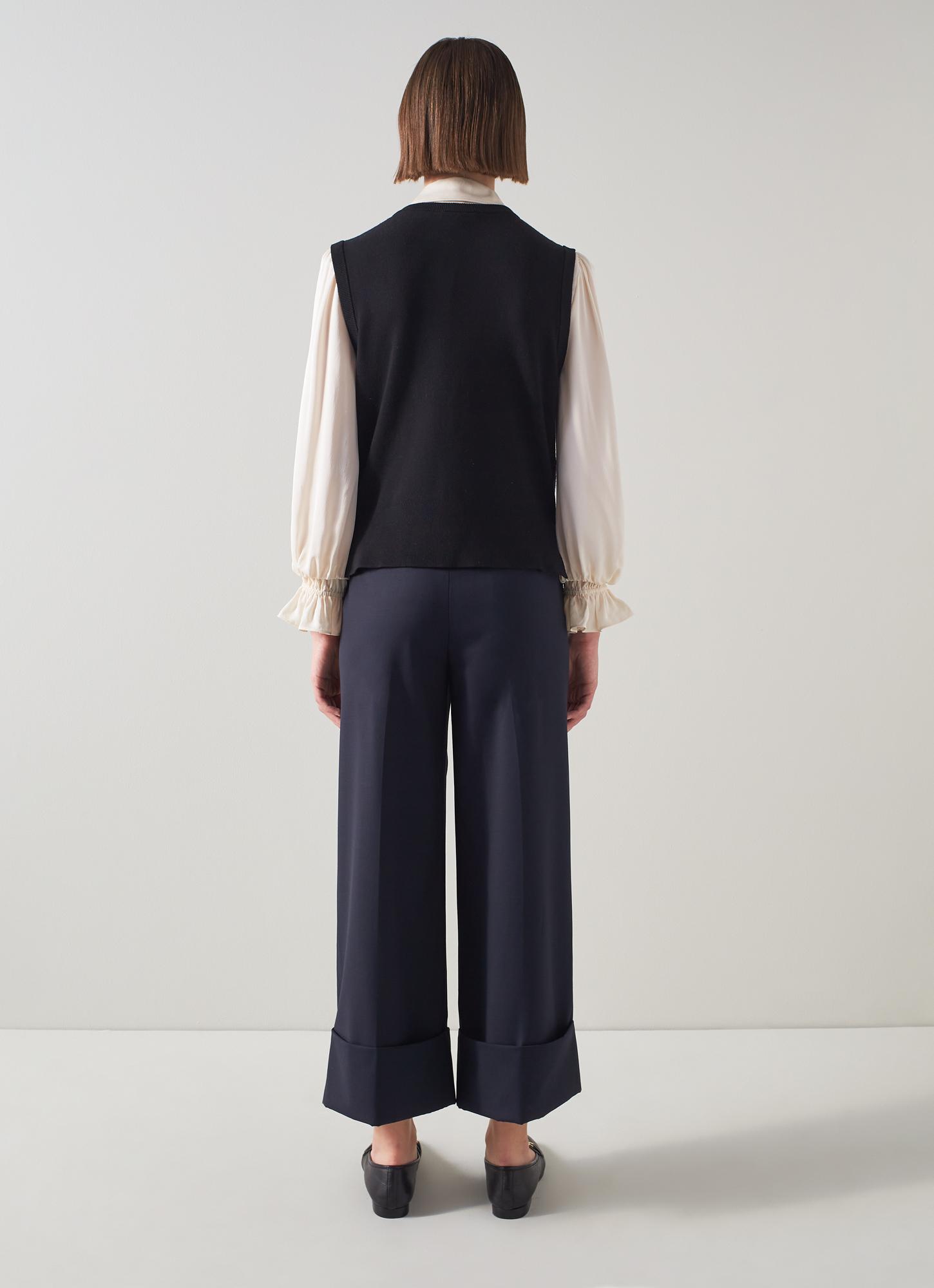 Joy Pop Floral Jacquard Sweater Vest with LENZING™ ECOVERO