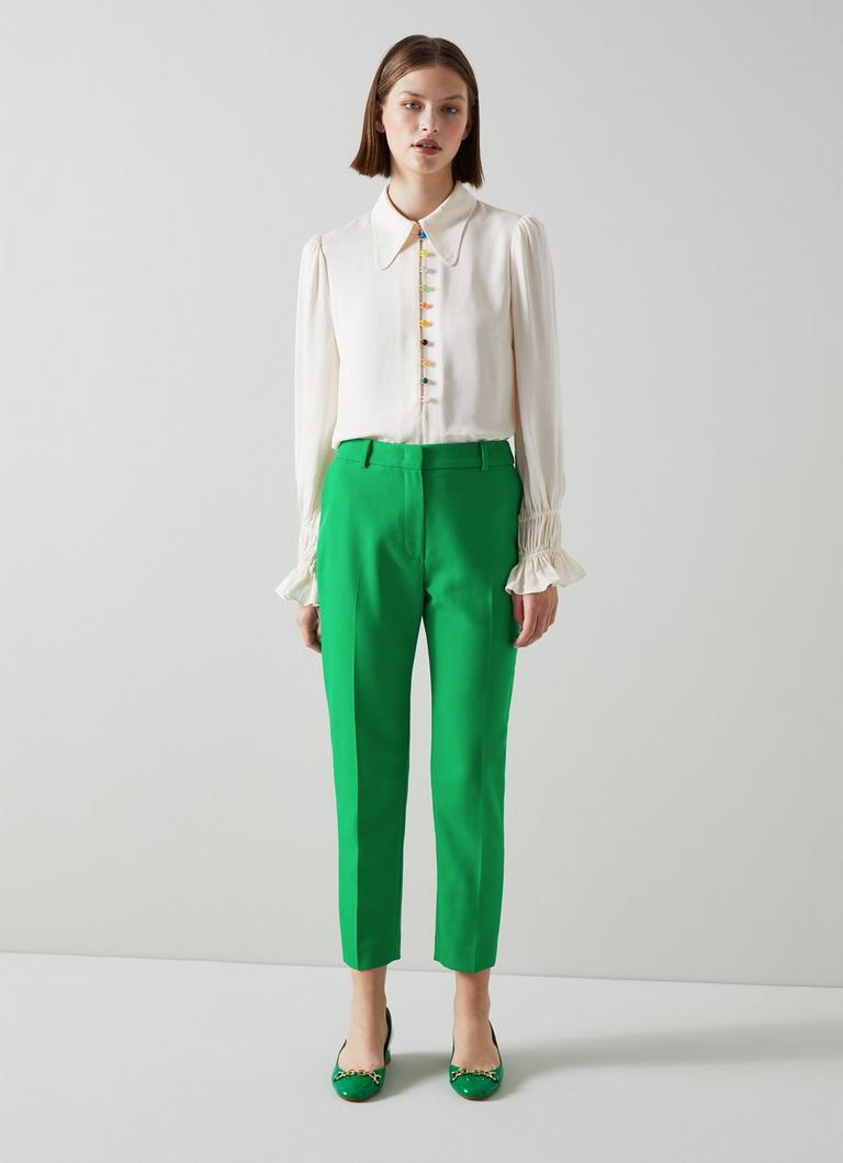 Green shop cigarette trousers