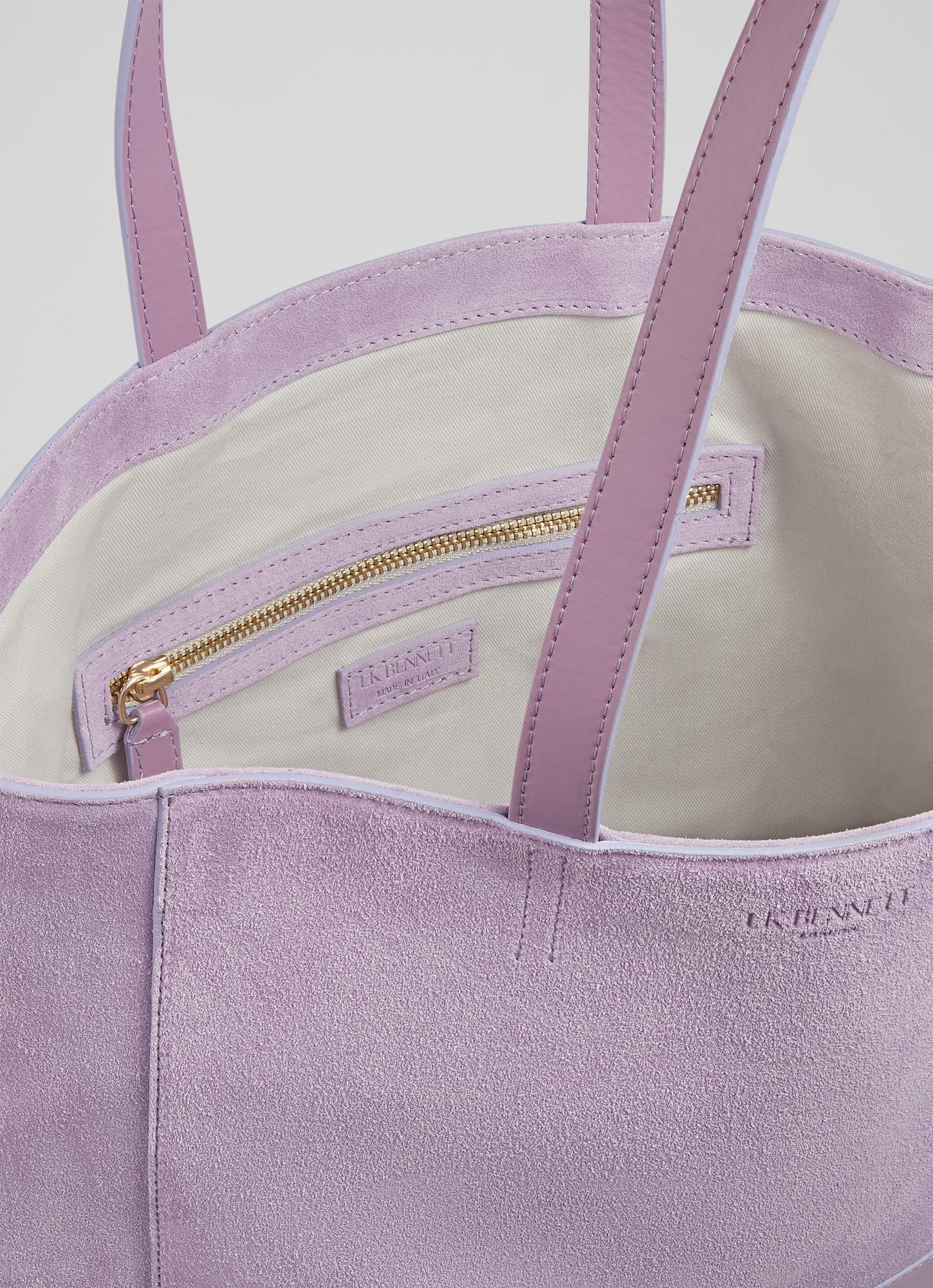 Adley Lilac Suede Tote Bag Sale Collections London
