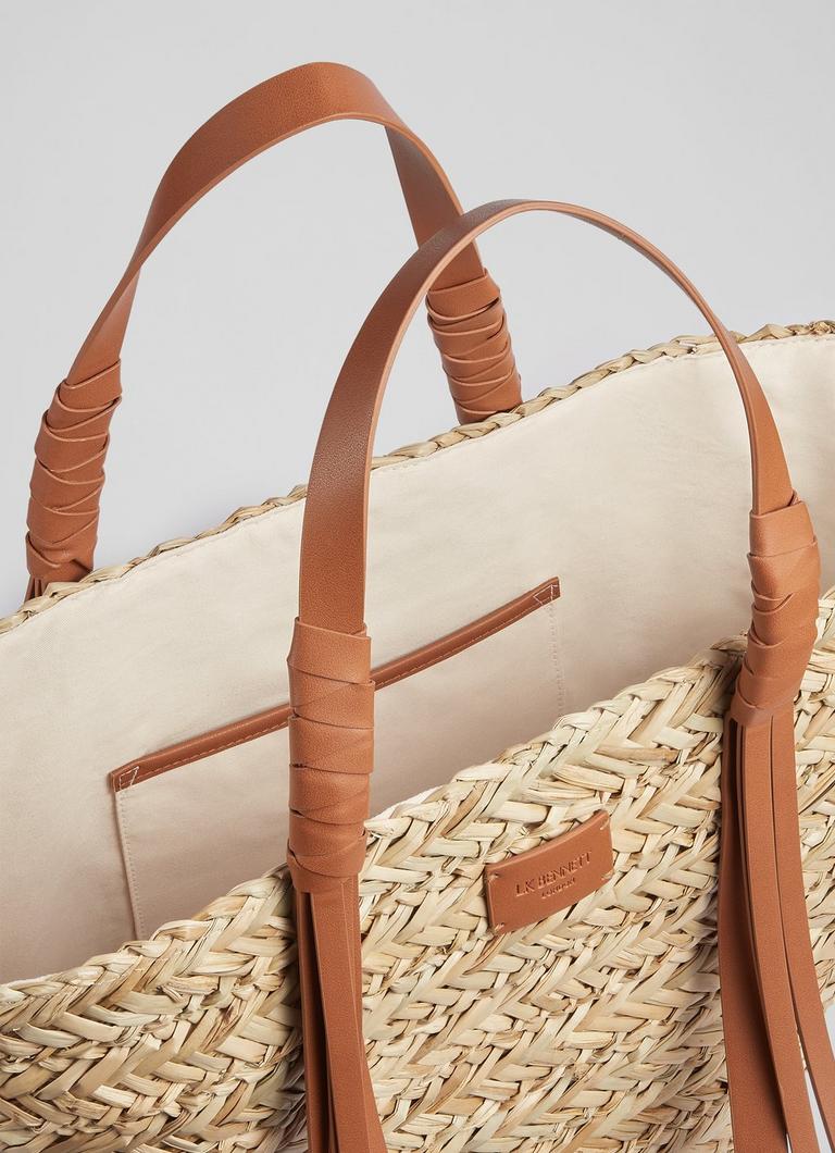Tan straw bag hotsell